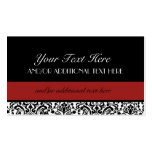 Black, White, Red Business Card Templates