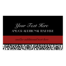 Black, White, Red Business Card Templates