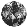 Black & White Roaring Tiger Sticker