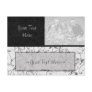 Black & White Scroll Photo Holder Postcard