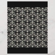 BLACK WHITE SCROLL SWIRL PATTERNS BACKGROUNDS WALL FLYER DESIGN