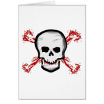 Black/White Skull & Bloody Cross Bones Cards