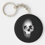 Black & White Skull Keychain