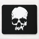 Black & White Skull Mouse Pad