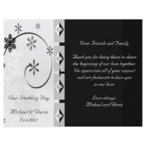 Black & White Snowflake Wonderland Set Flyer Design