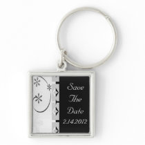 Black & White Snowflake Wonderland Set Keychains