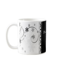 Black & White Snowflake Wonderland Set Mug