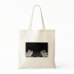 Black & White Spooky Glass Chess Board Game Bag