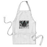 Black White Tiger Apron