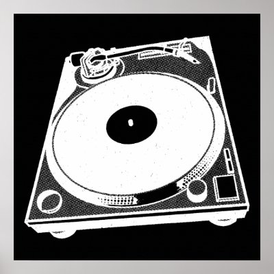 Black & White Turntable by ElectricPopSpot
