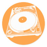 Black & White Turntable Sticker
