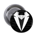 Black/White Tuxedo Button