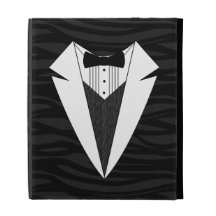 Black/White Tuxedo iPad Folio Cases