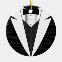 Black/White Tuxedo Ornament