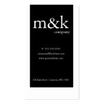 Black & White Vertical Company or Personal Business Card Templates