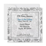 Black & White Wedding Anniversary Invitations
