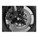 Black & White Wheel Postcards
