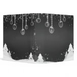 black white winter binder