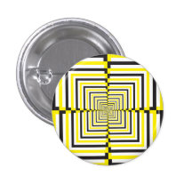 Black white yellow alternating stairs pinback buttons