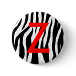 Black & White Zebra Print buttons
