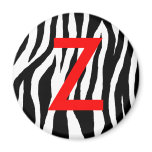 Black & White Zebra Print magnets