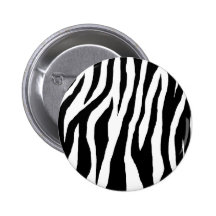 Black & White Zebra Print Pin