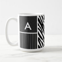 Black & White Zebra Stripes Mug