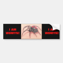 BLACK WIDOW BUMPER STICKER