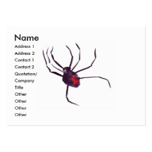 Black Widow Business Card Design