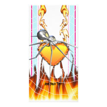 Black Widow Chrome Design 1 Photo Cards