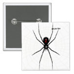 Black Widow design Buttons