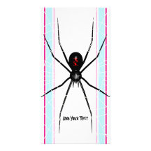 Black Widow design Picture Card