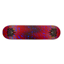 "Black Widow" Skateboard in Red
