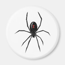 Black WIdow Spider Fridge Magnets