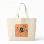 Black Widow Spider Icon Canvas Bag