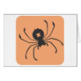 Black Widow Spider Icon Card
