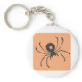 Black Widow Spider Icon Key Chain