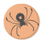 Black Widow Spider Icon Fridge Magnets