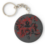 Black Widow Spider Keychain