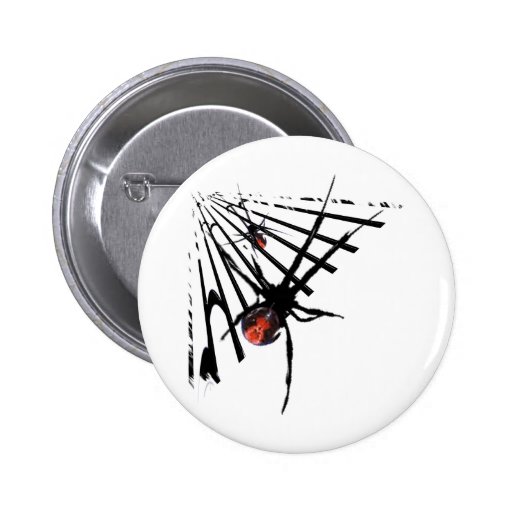 Black Widow Spider T-Shirts and Gifts! Pinback Buttons
