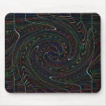 Black with colourful accent Spiral Mousepad