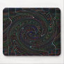 Black with colourful accent Spiral Mousepad