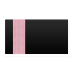 Black with Pink Pattern Business Card Template