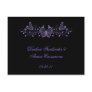 Black with Purple Butterflies Postcards