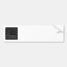 Black Wood Image. Bumper Sticker