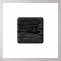 Black Wood Image. Print