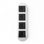 Black Wood Image. Skate Board Deck