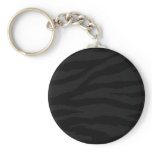 Black Zebra Keychains