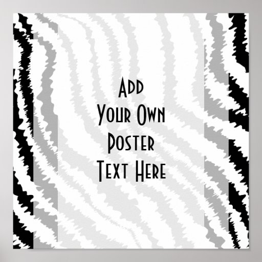 Black Zebra Print Pattern.
