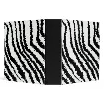 Black Zebra Print Pattern. 3 Ring Binders